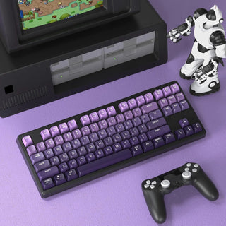 Attack Shark M87 75% Wireless Gaming Keyboard Silent Rainbow Backlit BT/2.4Ghz PBT Gradient Keycaps Rechargeable Ergonomic