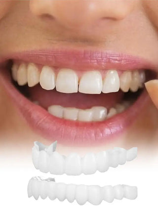 Tooth Veneers Unisex Teeth Veneer Upper Lower Veneers Temporary Smile Improver  Instant Confidence Smile Tools Beauty Tool