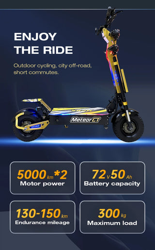 Fast Delivery GT-M8 72V50AH 60V60AH Dual Motors trottinettes électriques 13/14 inch City/off-road Wheel Adult Electric Scooter