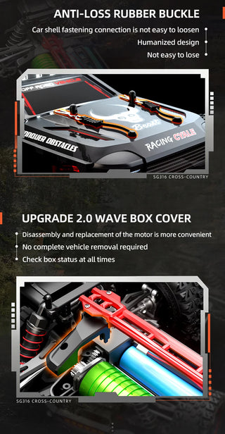 SG116 MAX 1:16 High Speed Drift Racing Car 80KM/H Brushless Motor 4WD SG316 MAX RC Off Road Car Monster Trucks Toy For Kids Gift