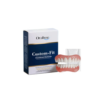 Silicone Denture Kit Temporary Orthodontic Upper Lower Set Fake Tooth Oral Care Easy Use Whitening Dentures Simulation Braces