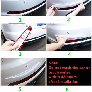 2Pcs Universal Anti-Collision Protector Stickers Car Front Rear Corner Bumper Guard Anti-Scratch Strips Sticker Car Accessories