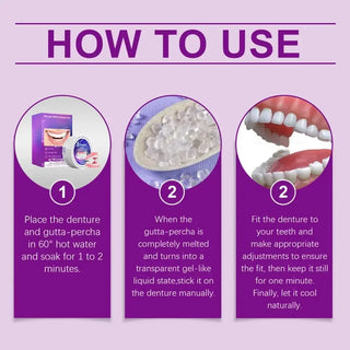 Silicone Denture Set Fit Temporary Orthodontic Teeth Dentures Fake Tooth Oral Hygiene Care Whitening Dentures Simulation Braces