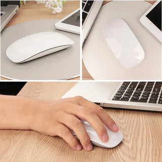 New Wireless Bluetooth Magic Computer Mouse Rechargeable Touch Slim Ergonomic Dual-Mode Silent PC Mice For Apple Macbook Air