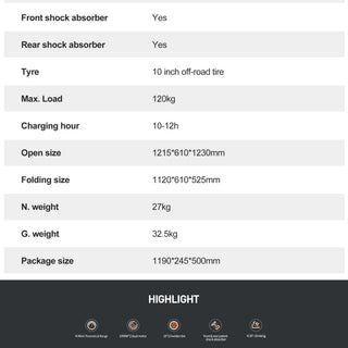 JOYOR S10-S-Z Folding Electric Scooter 1000W*2 Dual Motors 60V18AH High-capacity Battery 10*3.0 Widen Tires 75Km Max Range