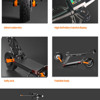 JOYOR S10-S-Z Folding Electric Scooter 1000W*2 Dual Motors 60V18AH High-capacity Battery 10*3.0 Widen Tires 75Km Max Range