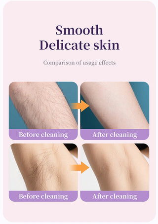 Lightweight 2 in 1 Electric Hair Remover Painless Detachable Women's Hair Shaver Double-headed Gentle Pubic Hair Remover Legs