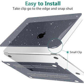 Glitter laptop Cover For 2025 Macbook Air 13.6 M4 Case MacBook Air 15 M4 Chip Case MacBook Pro 14 M4 Pro 16 M3 M2 M1 Pro 13 Case