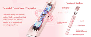 2 in 1 Dual-Head Painless Women Electric Razors Bikini Trimmer Wet Dry Use for Ladies Pubic Hair Detachable Head Electric Shaver