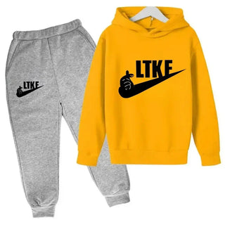 Hot Brand Designer Print Children Sport Hoodie+Pant Suit 2pcs Set Kids Boy Girl Clothing Spring Autumn Casual Fashion Tracksuit