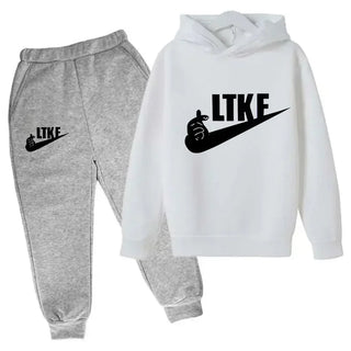 Hot Brand Designer Print Children Sport Hoodie+Pant Suit 2pcs Set Kids Boy Girl Clothing Spring Autumn Casual Fashion Tracksuit