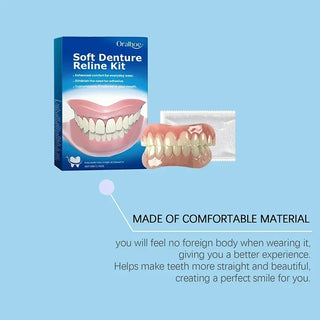 Silicone denture kit, silicone denture kit, denture kit soup pack, high and low level kit, easy to use, dental care