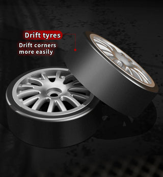 Teeggi 2.4G RC CAR With LED Light 4WD Remote Control Drift Cars Professional Racing Toys for Children Gifts VS GTR Model AE86