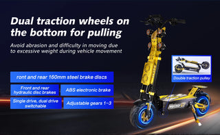 Fast Delivery GT-M8 72V50AH 60V60AH Dual Motors trottinettes électriques 13/14 inch City/off-road Wheel Adult Electric Scooter