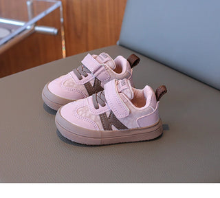 Spring Sport Shoes For Children PU Leather Boy's Girl's Sneakers Soft-soled Waterproof Infant Baby Ergonomics Kid's Sneakers