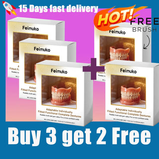 New Denture Silicone Kit - Soft Kit Teeth Upper And Lower Set - Silicone Liners Soft Denture Kit - Easy Use