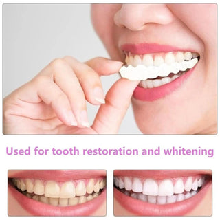 Tooth Veneers Unisex Teeth Veneer Upper Lower Veneers Temporary Smile Improver  Instant Confidence Smile Tools Beauty Tool