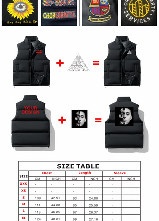 Winter Jacket Men Vest Vest Men Jacket Sleeveless Vest Casual Coat Men down Cotton Warm Thicken Waistcoat Thick Gilet Workwear