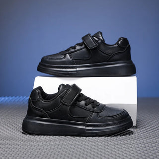 Breathable Sneakers Kids Boys Girls Sports Running Casual Shoe Leather Non-slip Soft Soled Children White Tennis Outdoor Shoes