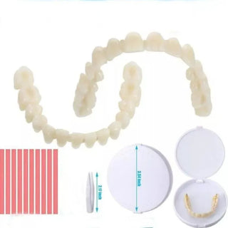 1Set Resin Teeth Denture Full Mouth Upper Lower Acrylic Artificial Preformed False Tooth Model Dedicated Teeth ﻿Dentistry Tool