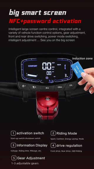 Boyueda S5 Electric scooter 6000WMotor 60v38AH Battery 11 Inch AdultOff-road Escooters 85km/h DoubleDrive Version E-5cooter