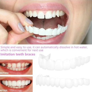 Tooth Veneers Unisex Teeth Veneer Upper Lower Veneers Temporary Smile Improver  Instant Confidence Smile Tools Beauty Tool