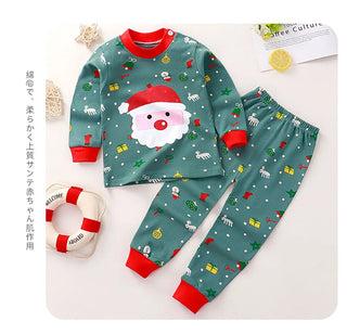 Children Pajamas Sets Unisex Soft Comfort Cartoon Dinosaur Clothing Set Outfit Suitable Boys Girls Perfect for Autumn Winter
