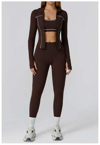 Yoga Set 2/3PCS Sports Outfits Women Clothes Fitness Tracksuit Gym Legging Workout Long Sleeved Female Bra Yoga Suit Sportswear