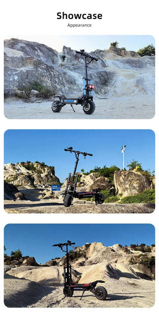 S3 Electric Scooter 6000W Dual Motor 60V-38AH Battery Top Speed 85km/h Max Range 120km Foldable 11inch Tires Max load 400kg