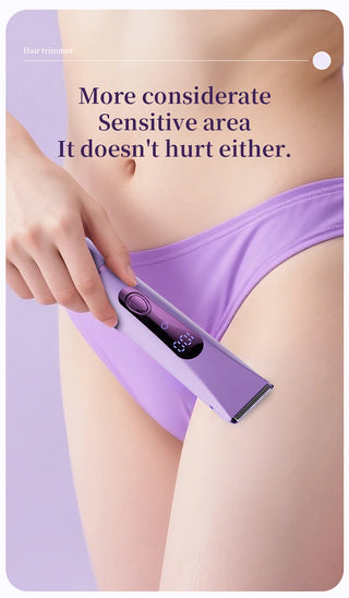 Lightweight 2 in 1 Electric Hair Remover Painless Detachable Women's Hair Shaver Double-headed Gentle Pubic Hair Remover Legs