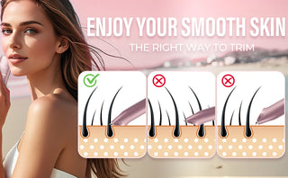 Electric Shaver for Women Female Epilator Electric Hair Removal 2 in 1 Woman's Razor for Body Legs Face Mustache Bikini Trimmer