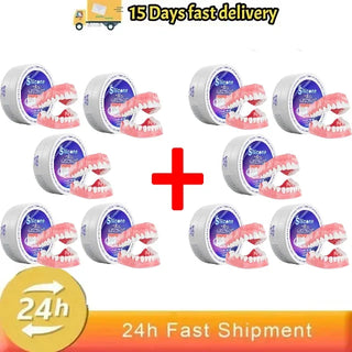 Silicone Denture Set Fit Temporary Orthodontic Teeth Dentures Fake Tooth Oral Hygiene Care Whitening Dentures Simulation Braces