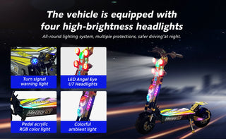 Fast Delivery GT-M8 72V50AH 60V60AH Dual Motors trottinettes électriques 13/14 inch City/off-road Wheel Adult Electric Scooter