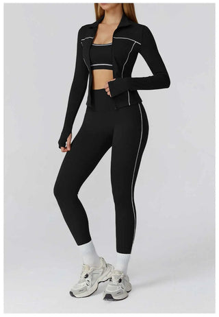 Yoga Set 2/3PCS Sports Outfits Women Clothes Fitness Tracksuit Gym Legging Workout Long Sleeved Female Bra Yoga Suit Sportswear
