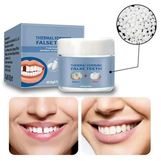 Moldable False Teeth, Tooth Repair Granules, Tooth Beads, Temporary Filling for Rooth, Broken Tooth Repair Kit, Thermal Fit Q6N2