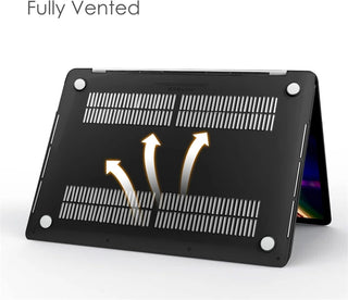 Crystal Black Clear Laptop Case for Macbook Air 13.6 M4 15 M3 Hard Cover for Mac Book Pro 13 M1 Chip M2 12 14 16 M5 Hard Sleeve