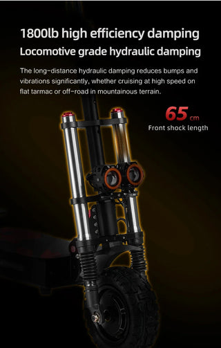 S3 Electric Scooter 6000W Dual Motor 60V-38AH Battery Top Speed 85km/h Max Range 120km Foldable 11inch Tires Max load 400kg