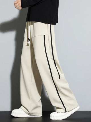 2025 Men Sweatpants Baggy Joggers Cotton Korean Sports Pants  Neutral Loose Outdoor Jogger Fitness Trouser