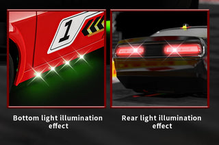 Teeggi 2.4G RC CAR With LED Light 4WD Remote Control Drift Cars Professional Racing Toys for Children Gifts VS GTR Model AE86