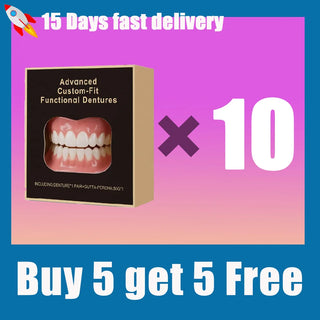 New Denture Silicone Kit - Soft Kit Teeth Upper And Lower Set - Silicone Liners Soft Denture Kit  - Easy Use