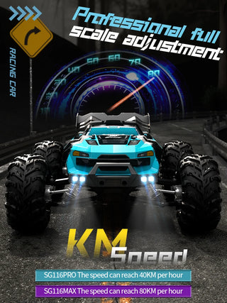 SG116 MAX 1:16 High Speed Drift Racing Car 80KM/H Brushless Motor 4WD SG316 MAX RC Off Road Car Monster Trucks Toy For Kids Gift
