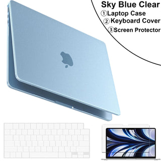 Matte Protective Case For MacBook Air 13.6 inch 2025–2022 M4/M3/M2 Chip Models A3240 A3113 A2681,Scratch & Fingerprint Resistant