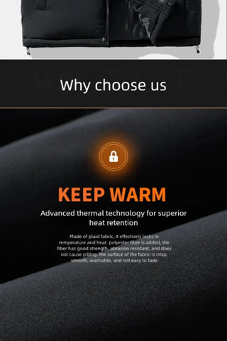 Winter Jacket Men Vest Vest Men Jacket Sleeveless Vest Casual Coat Men down Cotton Warm Thicken Waistcoat Thick Gilet Workwear