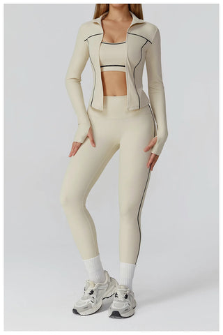 Yoga Set 2/3PCS Sports Outfits Women Clothes Fitness Tracksuit Gym Legging Workout Long Sleeved Female Bra Yoga Suit Sportswear