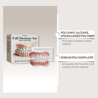 Silicone False Teeth Upper Lower Veneers Dentures Whitening Fake Teeth Confident Smile Comfortable Fit Teeth Orthodontic Tools