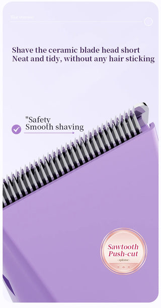 Lightweight 2 in 1 Electric Hair Remover Painless Detachable Women's Hair Shaver Double-headed Gentle Pubic Hair Remover Legs