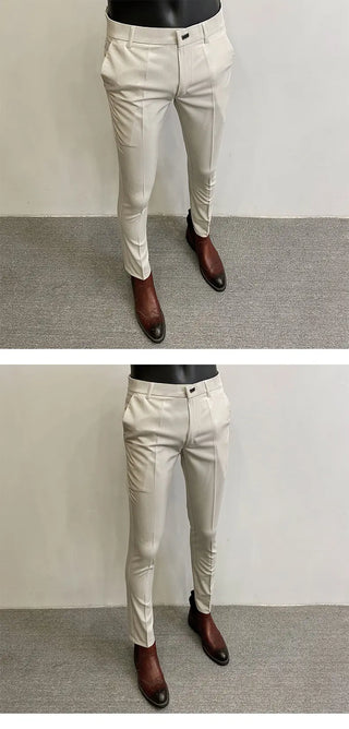 Men Suit Pants Dress Pantalone Hombre Stretch Slim Formal Trousers Calça Masculina Solid Color Casual Pants Fashion Men Clothing