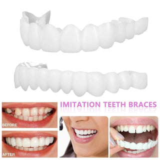 Tooth Veneers Unisex Teeth Veneer Upper Lower Veneers Temporary Smile Improver  Instant Confidence Smile Tools Beauty Tool