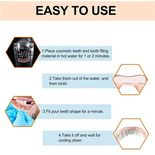 Denture Silicone Kit Silicone Liners Soft Kit Soft Denture Kit Teeth Upper And Lower Set Easy Use Dental care