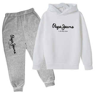 Kids Autumn Spring Trend Letter Print 2-13 Years Boys Girls Casual 2pcs Hoodie+Pants Tracksuits Children Casual Outfits Clothes